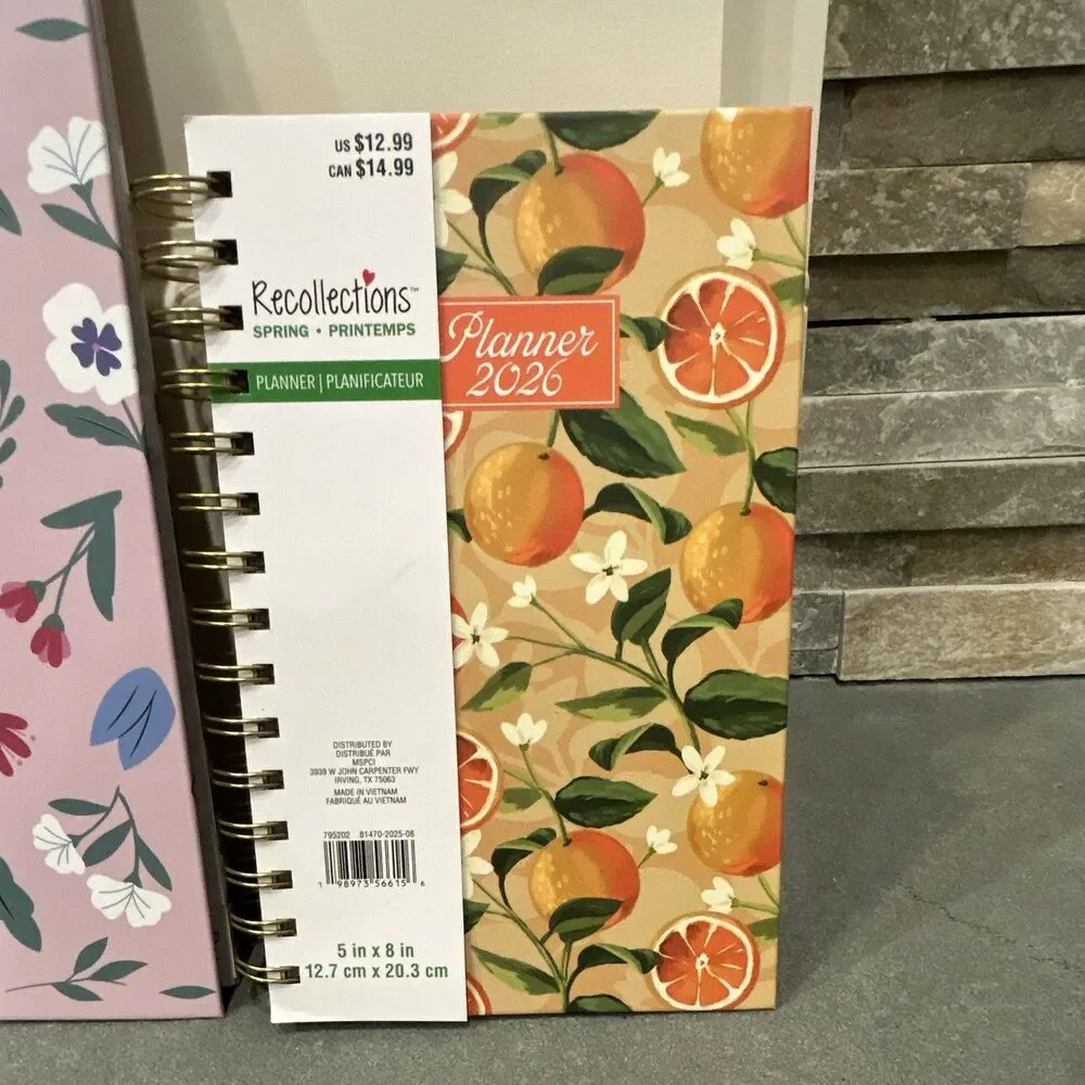 2 for 1 Deal- Recollections 2026 Weekly & Monthly Spiral Planner - CLEARANCE